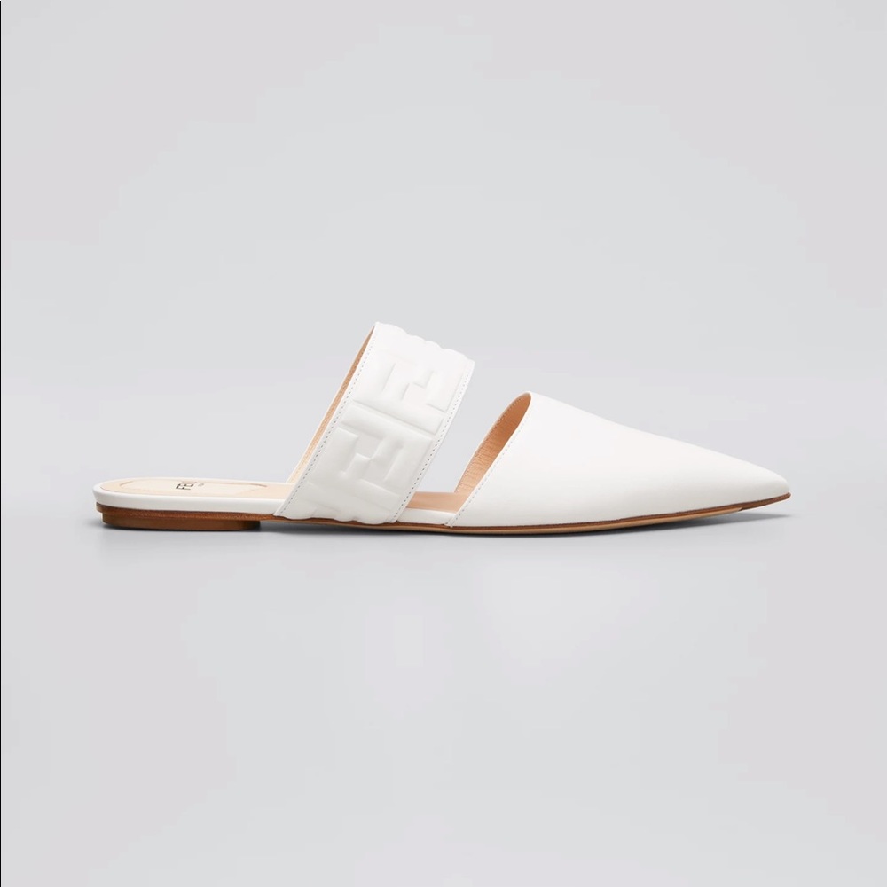 FENDI FF Flat Slide Mules